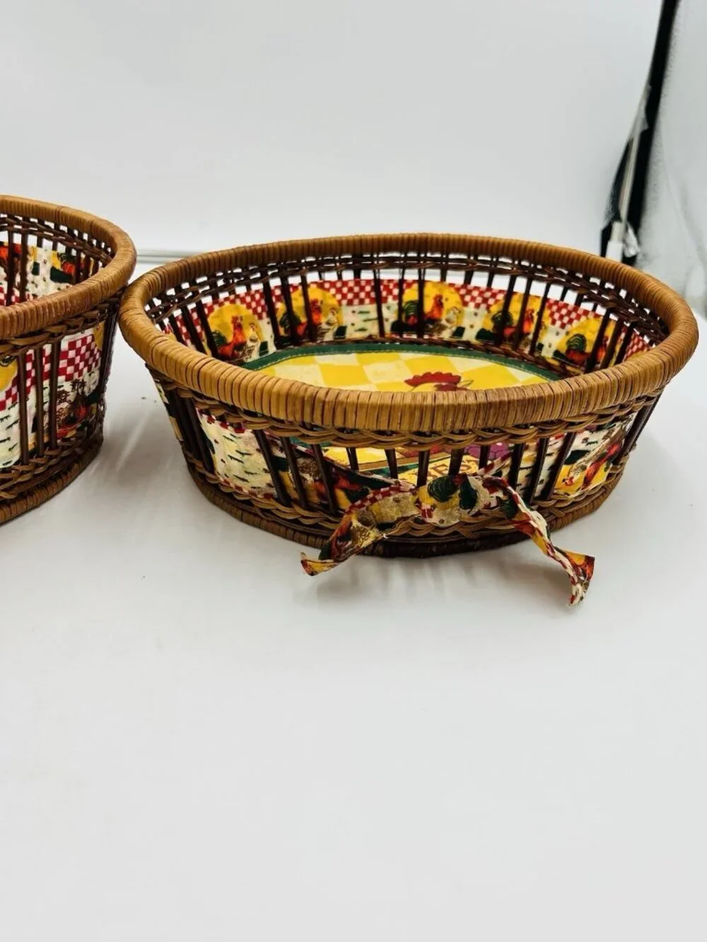 Vintage Country Wicker Rooster Chicken 12
